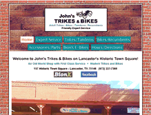 Tablet Screenshot of johnsbicycles.com